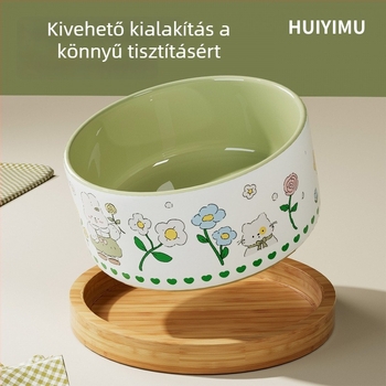 Macska etető tál, dőlésmentes, etető- és itatál macskáknak