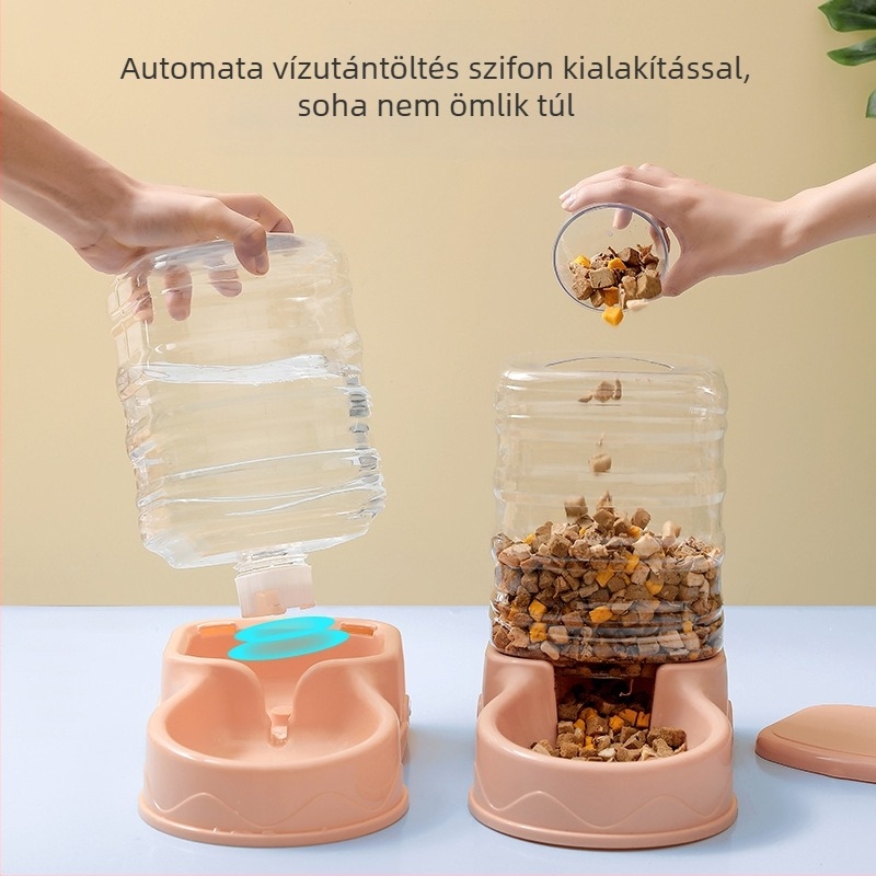 Automata víz- és etető adagoló 3,8 L kapacitással háziállatok számára