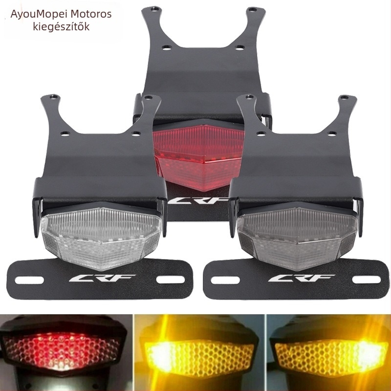 LED hátsó rendszámtábla keret Honda CRF250L/CRF250L Rally számára, 3 mm vastag alumínium ötvözet