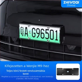 Wenjie M9 rendszámkeret – teljes védőkeret, ABS, modell 000, Ziwoqi