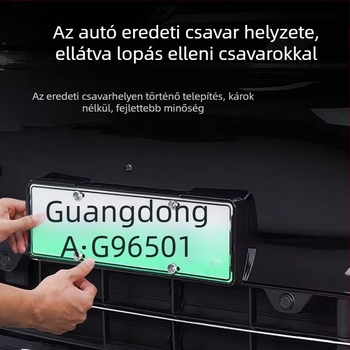 Wenjie M9 rendszámkeret – teljes védőkeret, ABS, modell 000, Ziwoqi