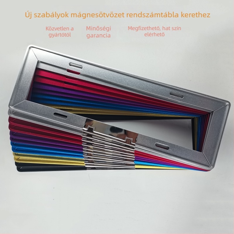 GB-JMBK rendszámkeret, magnézium‑ötvözetből, új közlekedési szabályokhoz, autó rendszám rögzítése, márka Gert.
