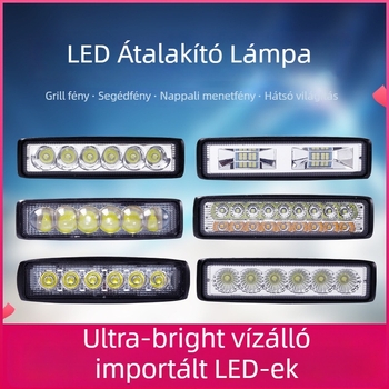 Kamion LED spotlámpa, hosszú tükrös pohár lámpa, 48W, kompatibilis a kamionokkal, összeszerelés nélküli