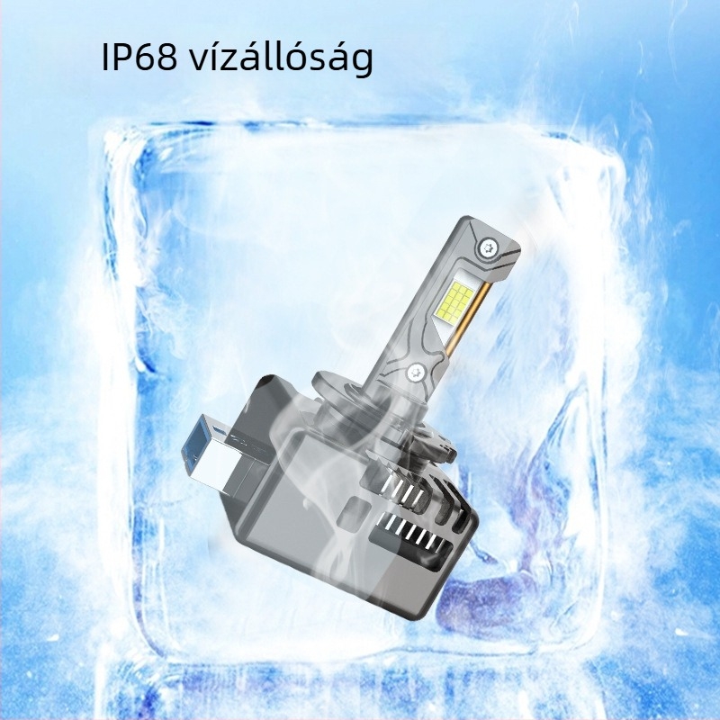 LED autó lámpák projektorral, D1S-D5S kompatibilis, 100W, 7500LM, 9-40V, IP68