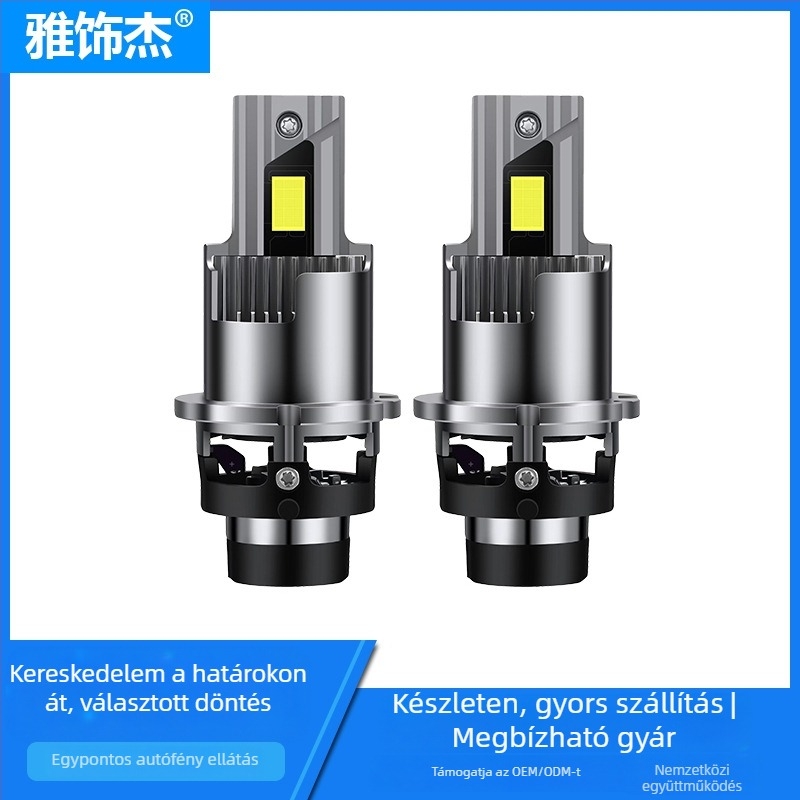 LED autó lámpák projektorral, D1S-D5S kompatibilis, 100W, 7500LM, 9-40V, IP68