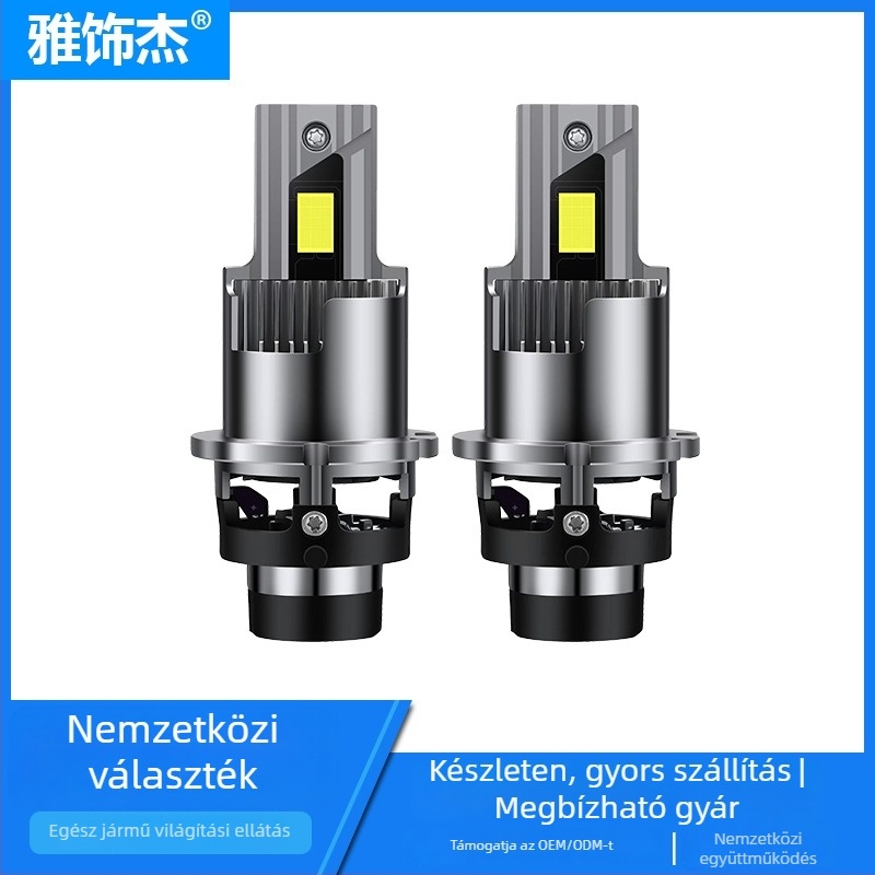 LED autó lámpák projektorral, D1S-D5S kompatibilis, 100W, 7500LM, 9-40V, IP68