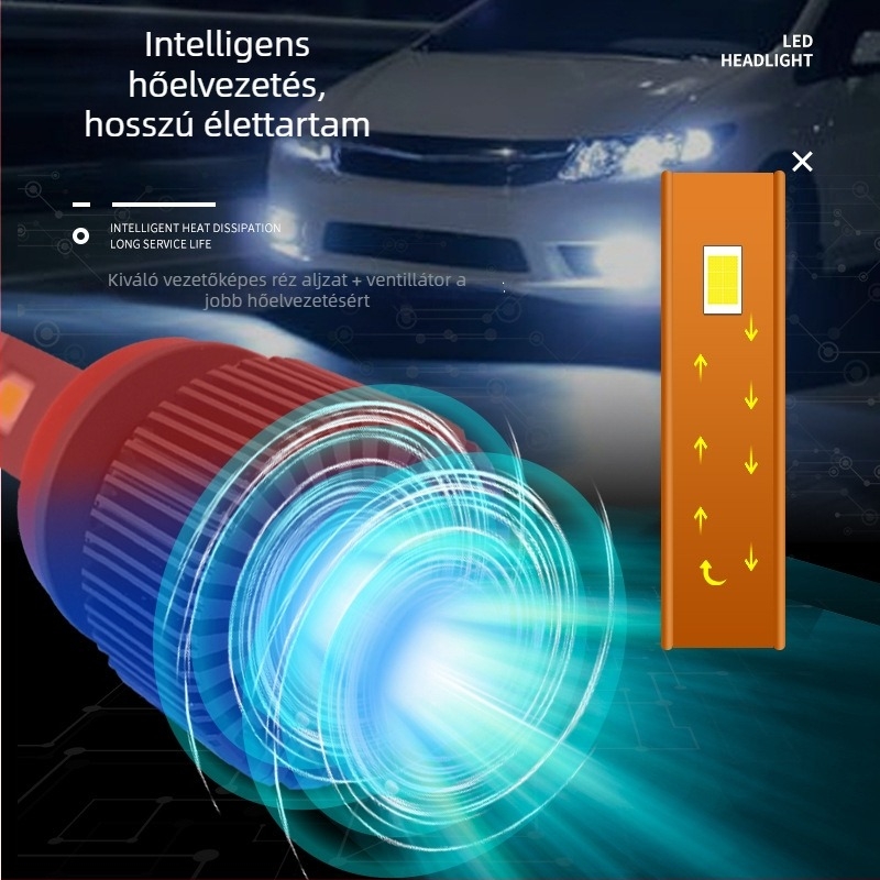 Autó LED fényszóró H1 70W 12V IP67 7000LM