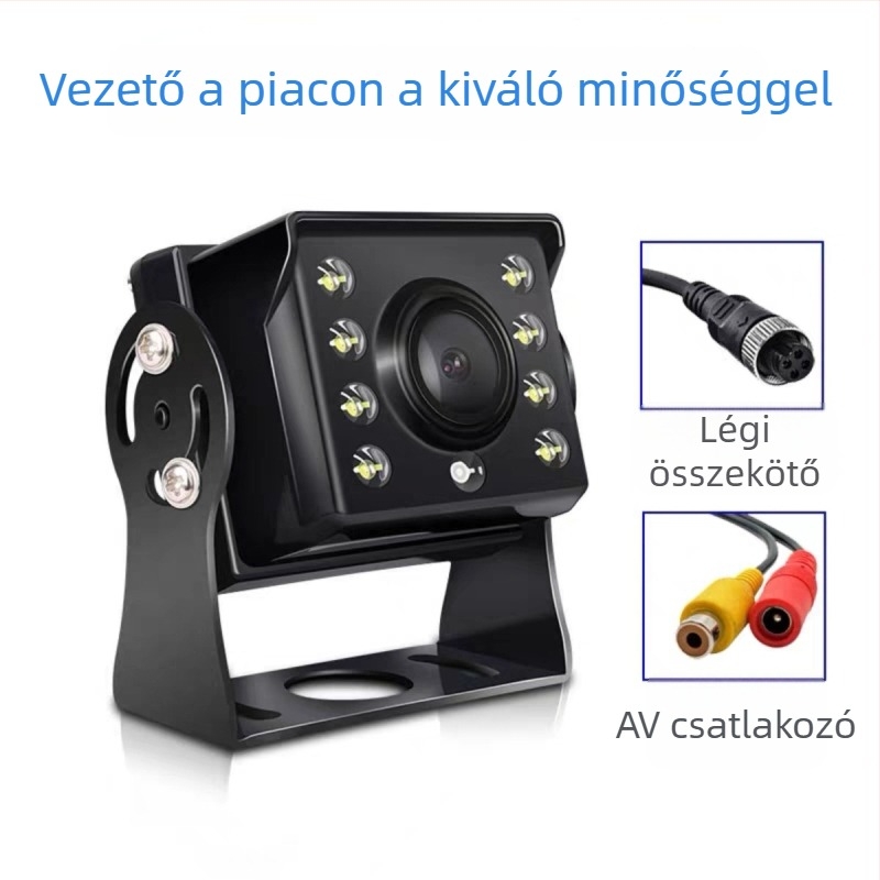 Járműre szerelt tolató kamera, modell Zl-01, 12–36V, 1080P/720P, AHD/CCD, 90–120° látószög