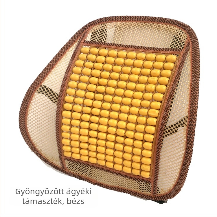 Autó derék támasz gyöngyökkel – Kaixiang, gyöngyös töltet, minta: kínai csomó szerencsés jel