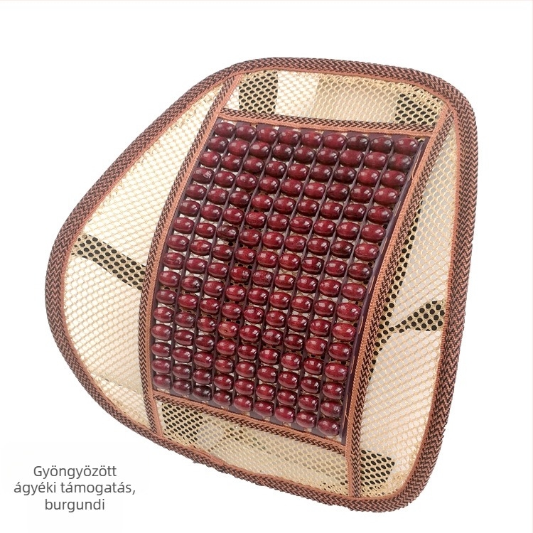 Autó derék támasz gyöngyökkel – Kaixiang, gyöngyös töltet, minta: kínai csomó szerencsés jel