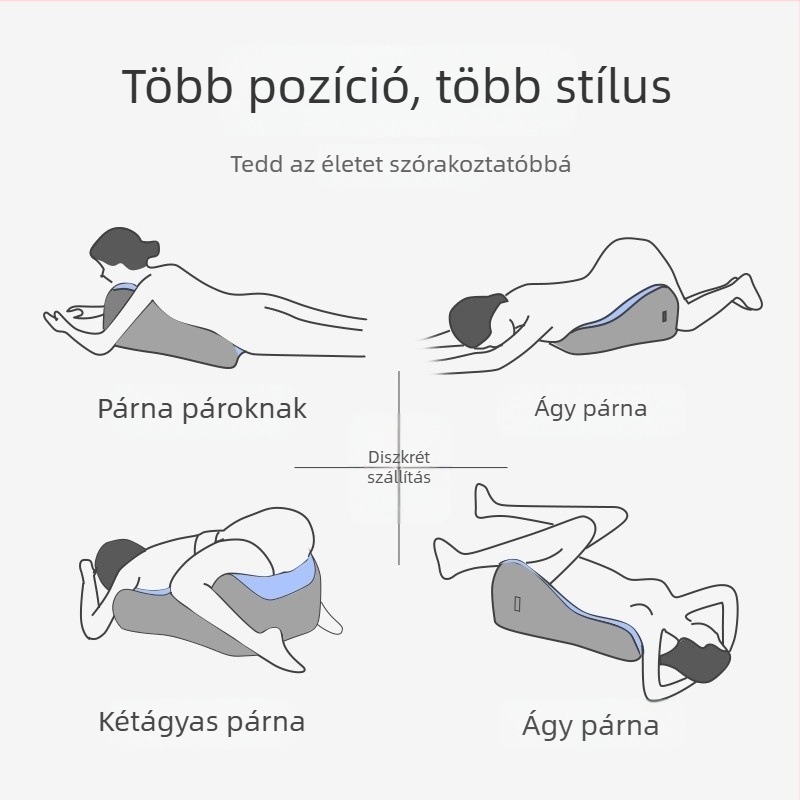 Ágyéki támasz párna irodába — memóriahab töltet, modern minimalista stílus, egyedi feldolgozás