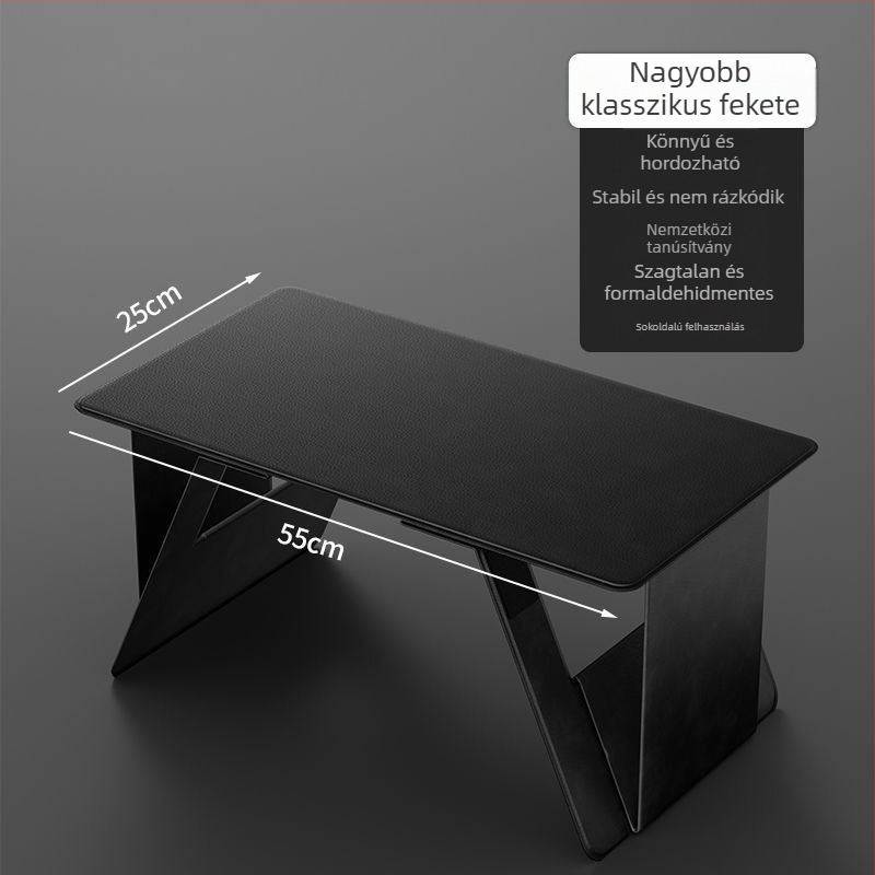 Autóban használható összecsukható asztal laptop/tablet számára – univerzális, többfunkciós, könnyű műanyag lemez, beépített rögzítés