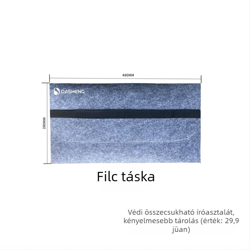 Autóban használható összecsukható asztal laptop/tablet számára – univerzális, többfunkciós, könnyű műanyag lemez, beépített rögzítés