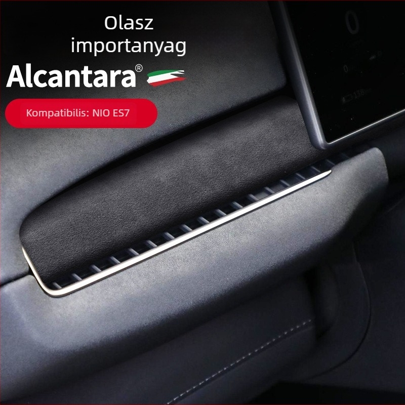 SNBLO Velúr belső burkolat a középső műszerfalhoz NIO ES7-hez (Anyag: Alcantara suede; Modell: Wei Lai; Feldolgozás és testreszabás: Igen)