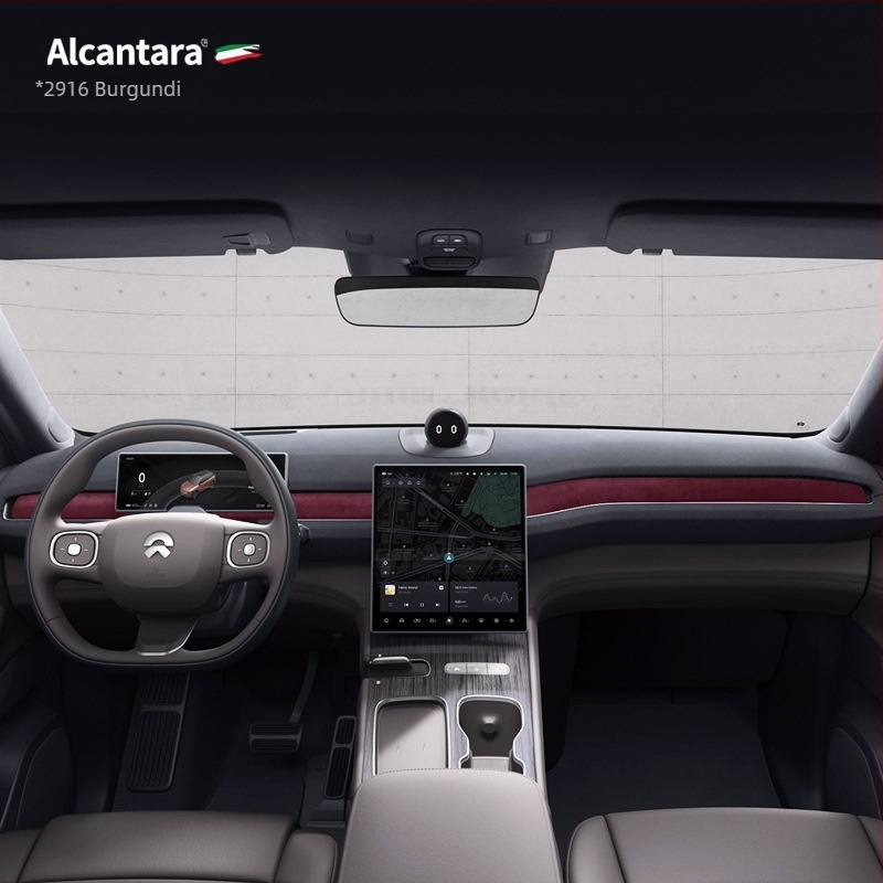 SNBLO Velúr belső burkolat a középső műszerfalhoz NIO ES7-hez (Anyag: Alcantara suede; Modell: Wei Lai; Feldolgozás és testreszabás: Igen)