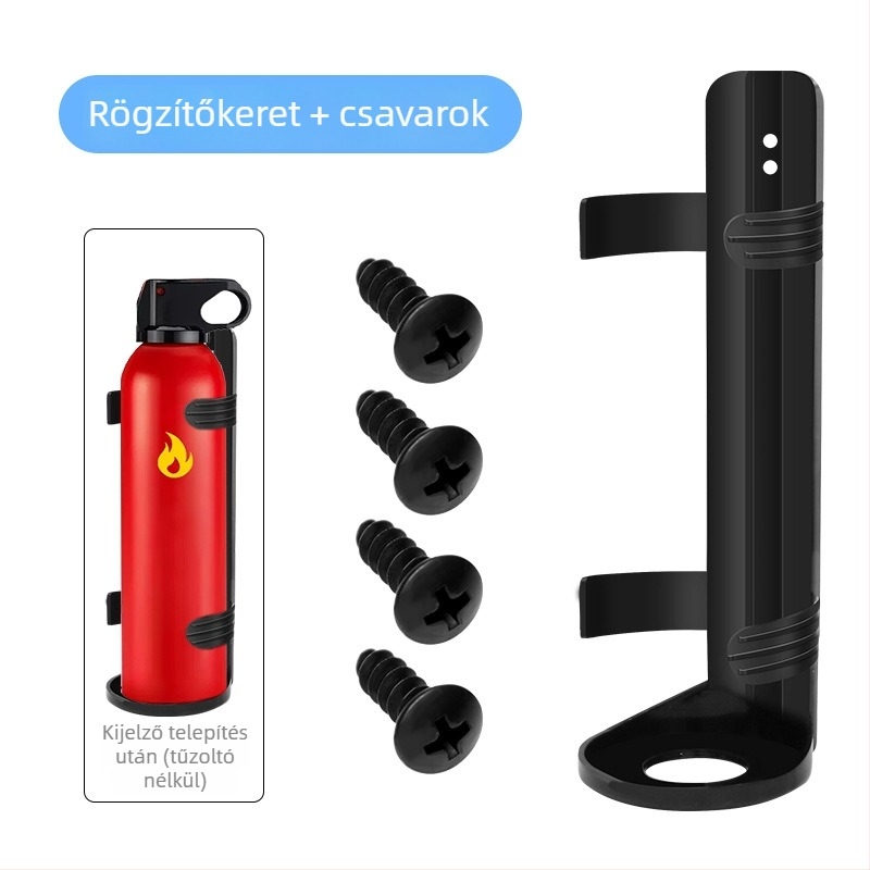 Autóba szerelt tűzoltó készülék tartó — Che Zhiqian, Anyag: ABS, Modell pj-23007-01; Méretek: tűzoltó készülék tartó (Velcro nélkül)