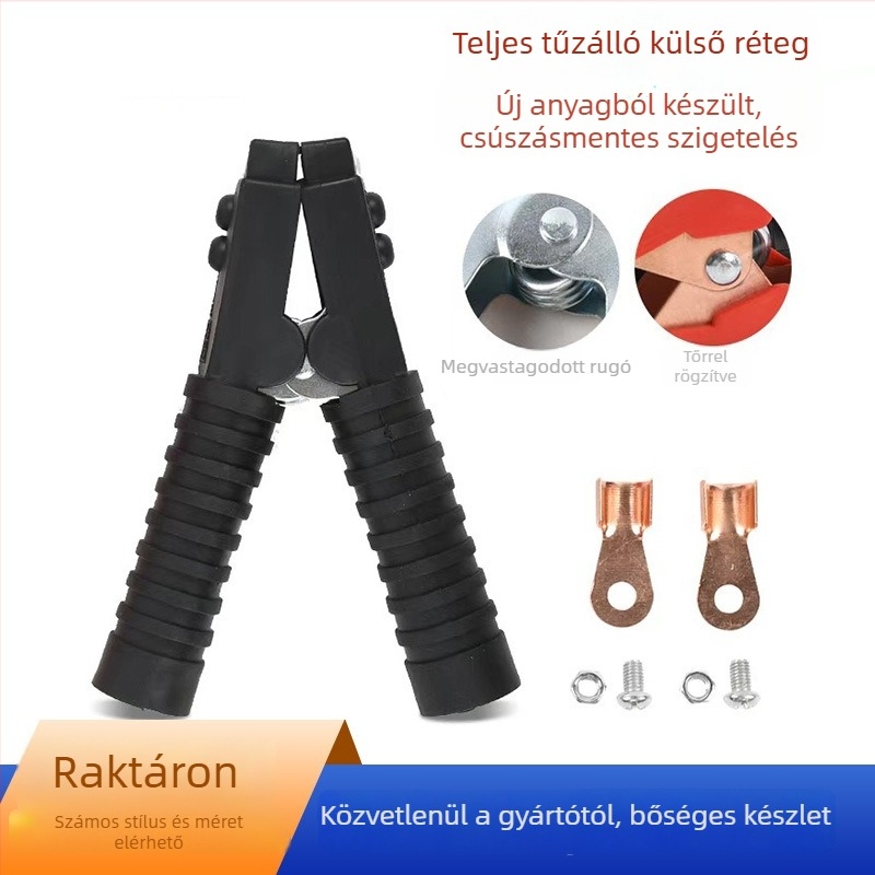 Xinfushuo Nagyáramú Autó Akkumulátor Csipesz, Krokodil Csipesz, 100–1000A, Teljes és Fél Készlet