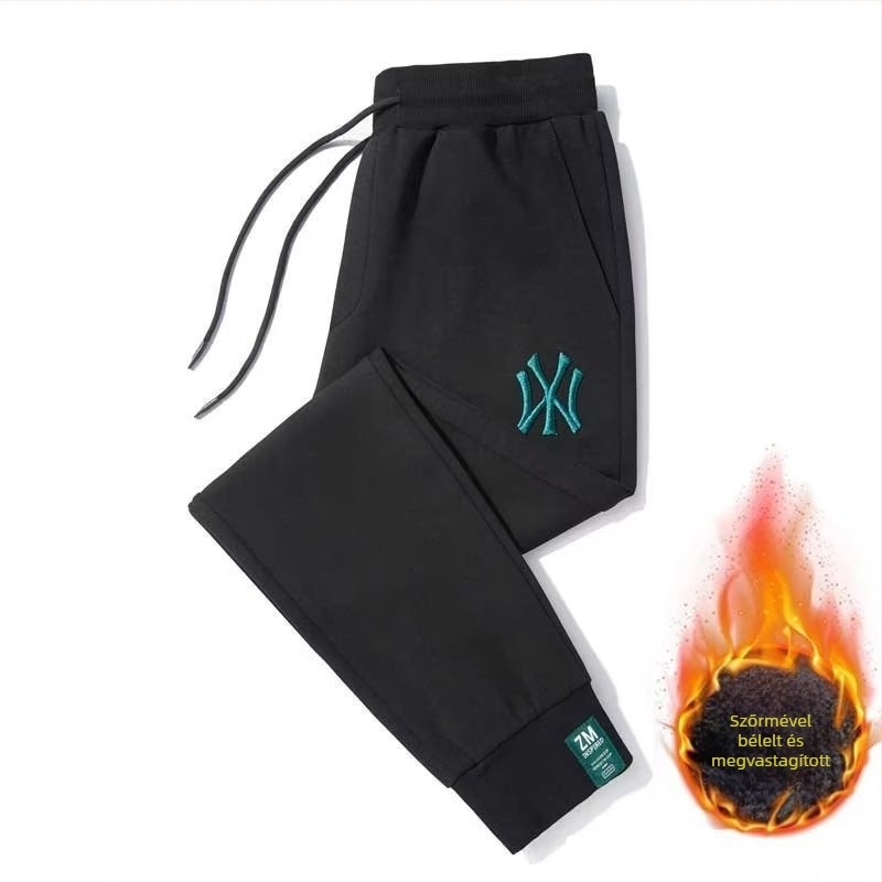 Férfi hétköznapi nadrág panelvarrással (Slim straight szabás; pamut-poliészter keverék; középmagas derék; vasalásmentes; tavasz 2025)