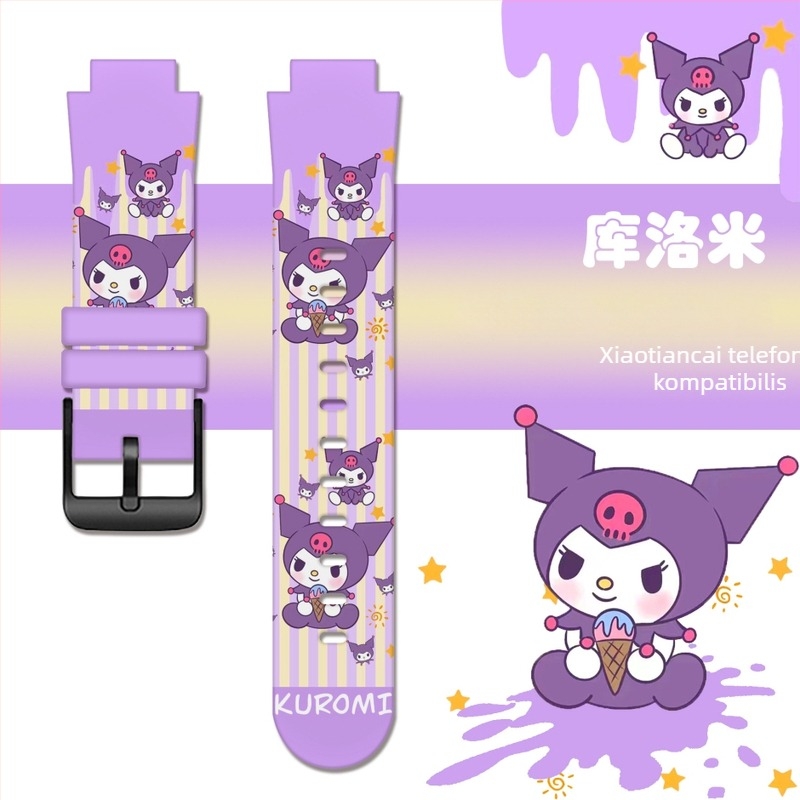 BWD TPU óraszíj Little Genius és univerzális modellekhez — Sanrio mintázat, csat, 50 készlet a csomagban