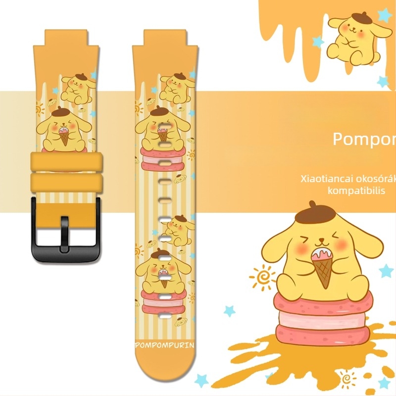 BWD TPU óraszíj Little Genius és univerzális modellekhez — Sanrio mintázat, csat, 50 készlet a csomagban