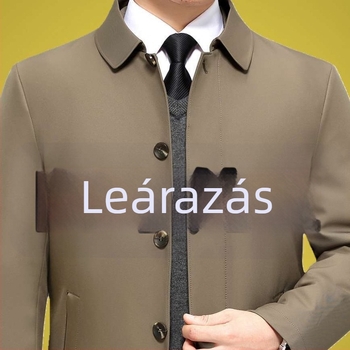 Férfi könnyű kabát tavasz-őszi szezonra, lezser rövid szabás, plusz méret