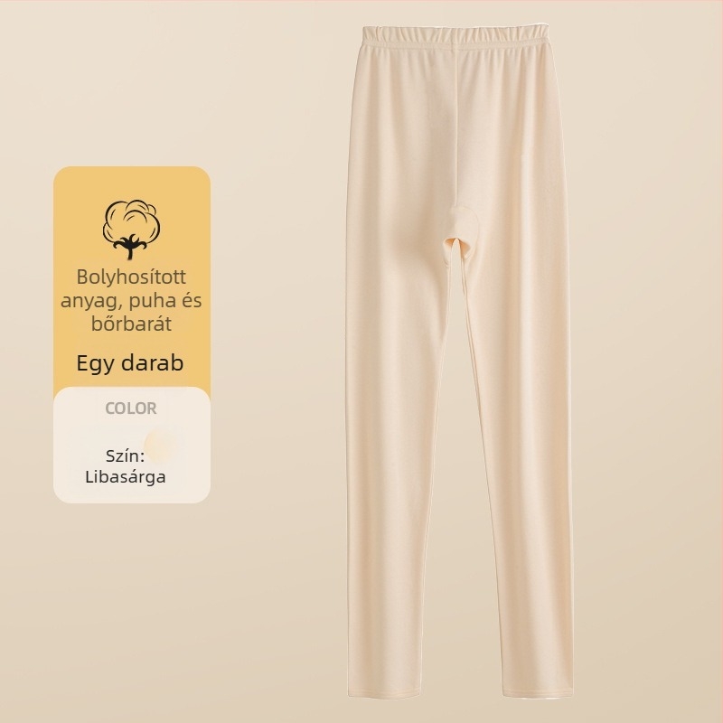 Pamut thermális leggings lányoknak és tiniknek, vékony alapréteg nadrág