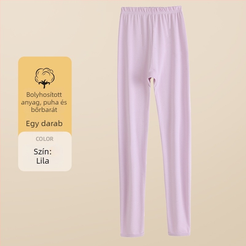 Pamut thermális leggings lányoknak és tiniknek, vékony alapréteg nadrág