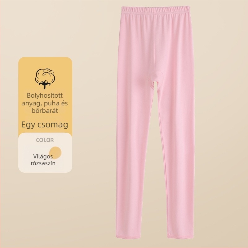 Pamut thermális leggings lányoknak és tiniknek, vékony alapréteg nadrág