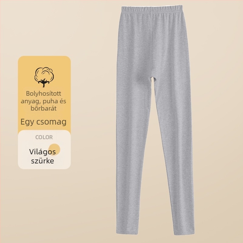 Pamut thermális leggings lányoknak és tiniknek, vékony alapréteg nadrág