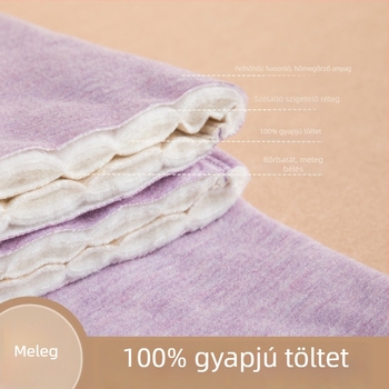 Gyerekeknek szóló négyrétegű ultrameleg termoszabó nadrág magas derékkal, őszi-téli szezonra; viszkóz anyag, kevert szálak, 3–8 év