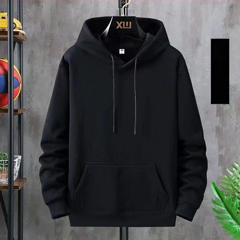Kapucnis pulóver fleece-béléssel, laza szabás, hosszú ujjú, poliészter 96%