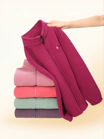 Női 2025-ös fleece kabát, finom fleece, meleg, mindennapi viselet
