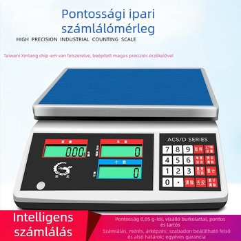 Precíziós elektronikus számoló mérleg Wanlong ACS-M18, elektronikus mérés, akkumulátoros működés, többfunkciós használat
