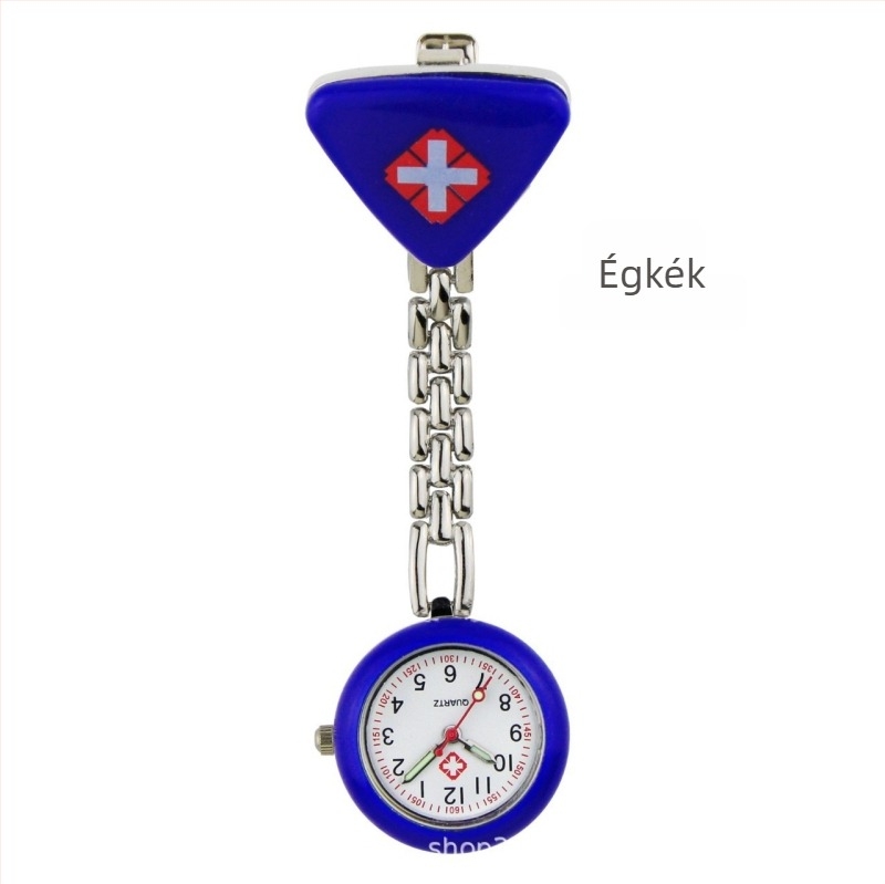 Háromszög alakú nővér-fob óra fénylő számlappal, kvarc mozgás, nőknek