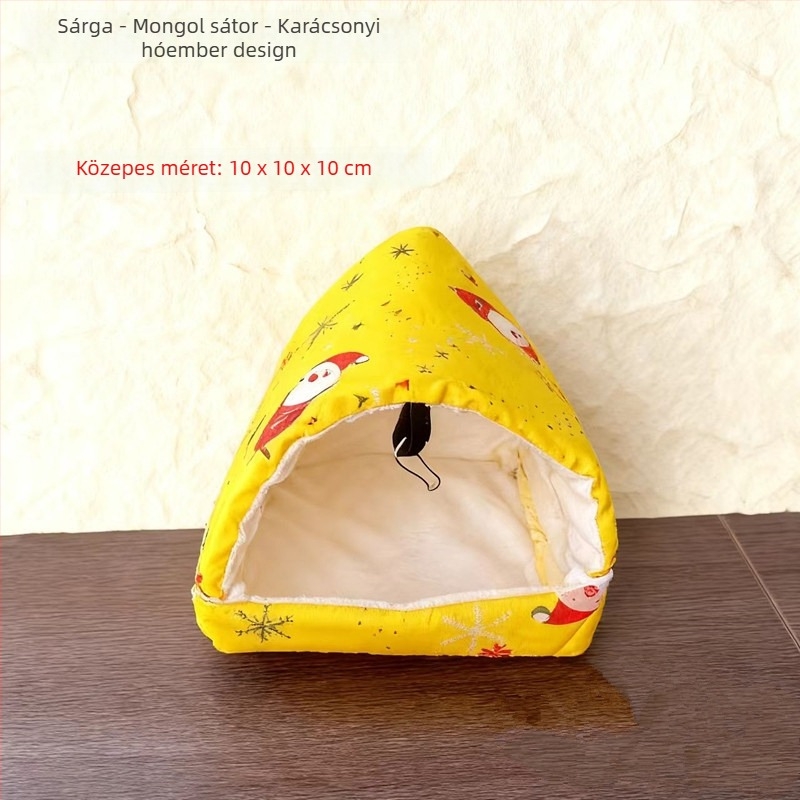 Hamster meleg pamutfészek – téli menedék; Anyag: pamut; Eredet: Anhui; Importálás: Nem; Márka: Other