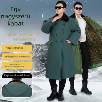 Hosszú meleg téli kabát fleece béléssel, Chenille anyag, 90–95% Spandex