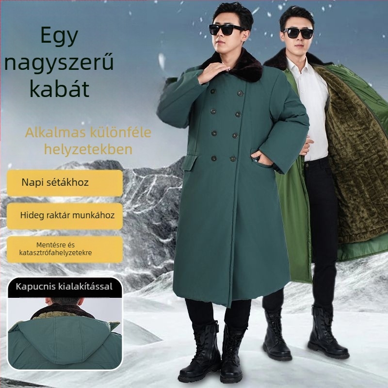 Hosszú meleg téli kabát fleece béléssel, Chenille anyag, 90–95% Spandex