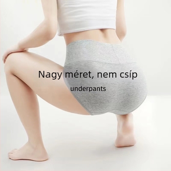 Női pamut alsónemű, magas derékkal, hasformázó és fenékemelő, antibakteriális, lélegző