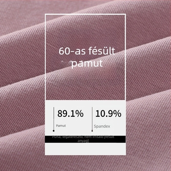 80-count finomított pamutból készült női magas derekú alsónemű, antibakteriális, hasat szorít, csípőt emel, pamut betéttel a szeméremrészben, nagy méret