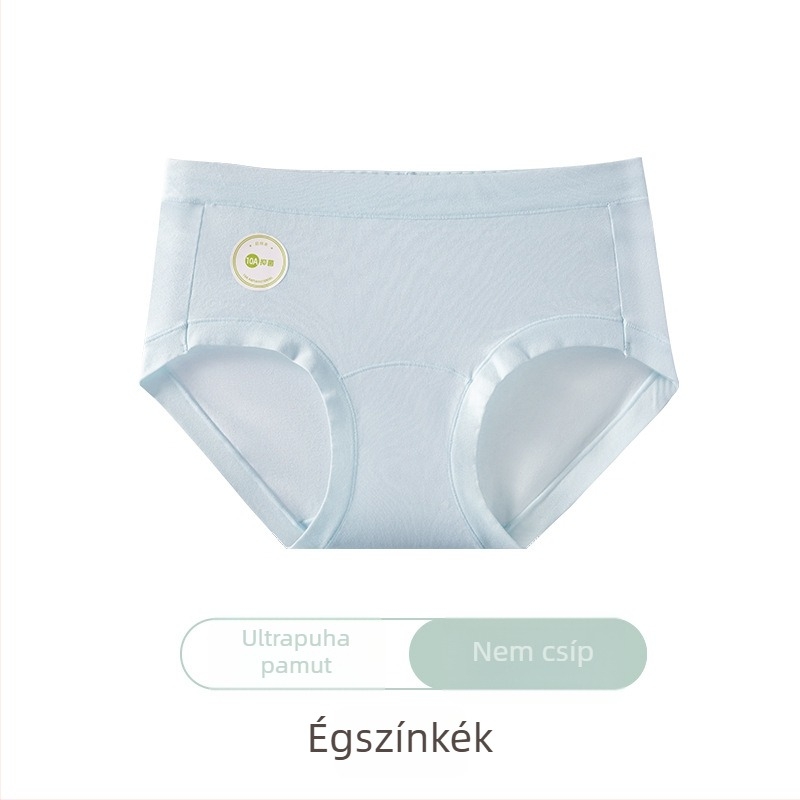 60 darab női alsónemű 100% pamut, antibakteriális réteg, középmagas derekú, egyszerű fazon