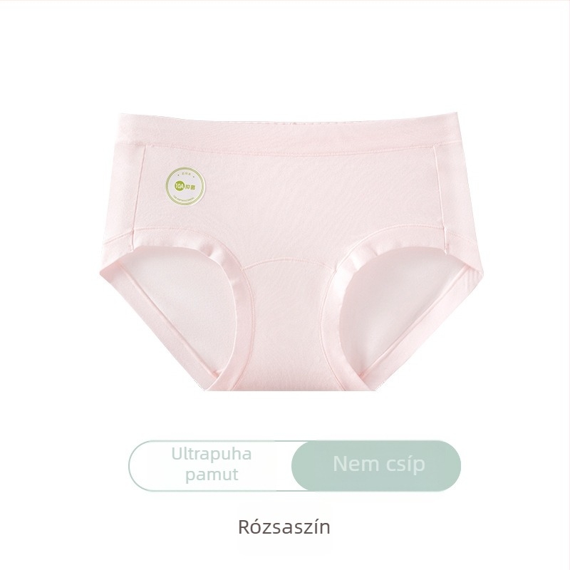60 darab női alsónemű 100% pamut, antibakteriális réteg, középmagas derekú, egyszerű fazon