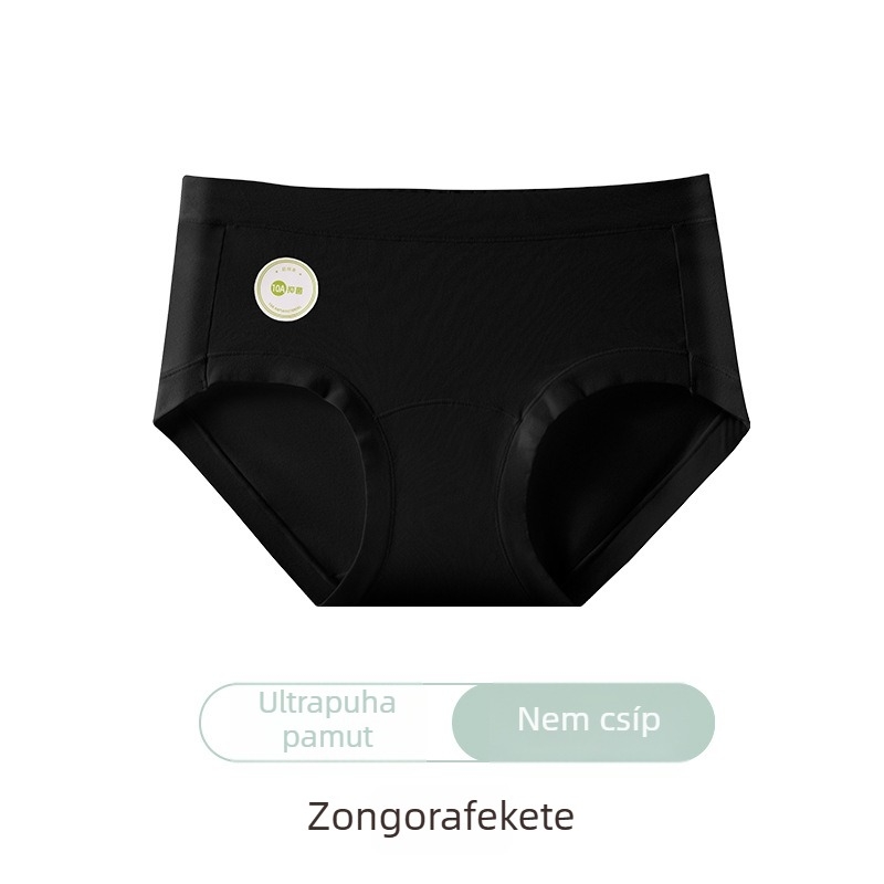 60 darab női alsónemű 100% pamut, antibakteriális réteg, középmagas derekú, egyszerű fazon