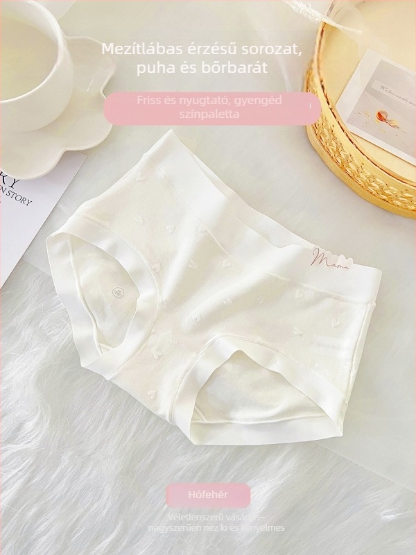 Női alsónemű nylon alapanyagból, pamut bélés, középmagas derekú, egyszínű minta, kötött anyag, fonal 31-40D