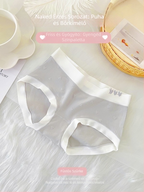 Női alsónemű nylon alapanyagból, pamut bélés, középmagas derekú, egyszínű minta, kötött anyag, fonal 31-40D