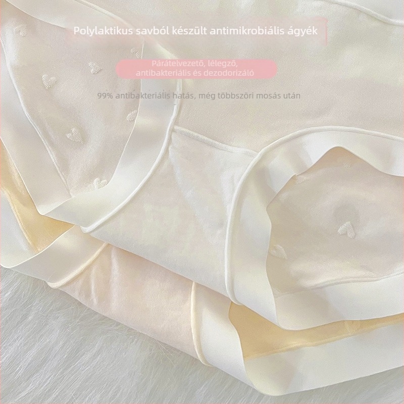 Női alsónemű nylon alapanyagból, pamut bélés, középmagas derekú, egyszínű minta, kötött anyag, fonal 31-40D