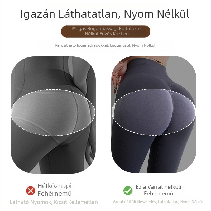 Női varrat nélküli alsónemű ice silk anyagból, lélegző, nagy méret, vékony nyári dizájn, jóga
