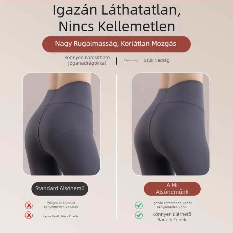 Női jóga és edzés alul, középmagas derék, háromszög fazon, antibakteriális anyag