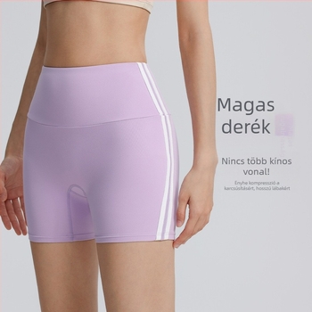 Női háromnegyedes hosszúságú gyorsan száradó edző- és jóga short, Nylon 80% / Spandex 20%, egyoldalas spandex