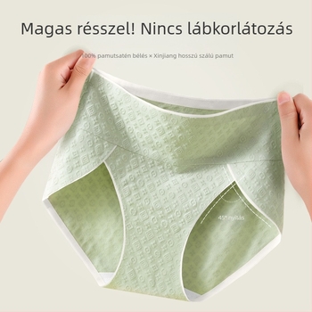 Magas derekú női pamut alsónemű, 95–100% pamut, bélés 100% pamut, egész éves viselet