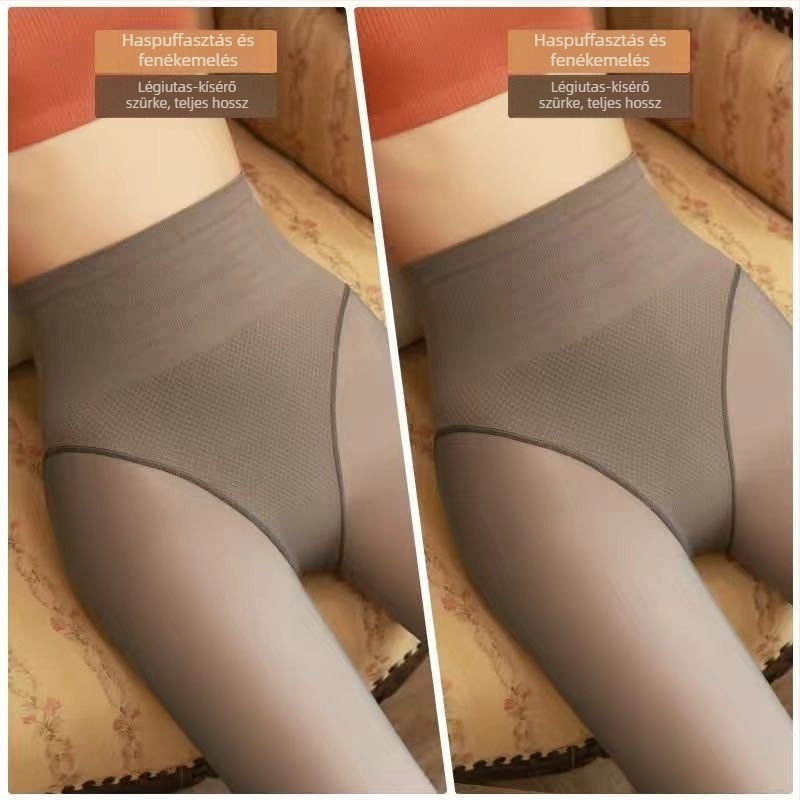 Langsha Női egyrészes formázó harisnya, szürke átlátszó, nylon 220 g, ősz-tél